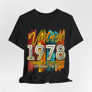 1978 Retro Vintage Unisex Tee - Nostalgic Fashion