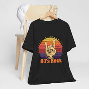 80's Rock Unisex Tee - Nostalgic Short Sleeve Shirt for Music Lovers, Concerts, Festivals, Casual Wear, Gift for Her/Him
