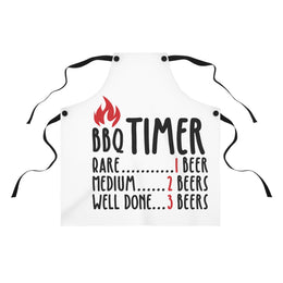 Custom Accessories - BBQ Timer Apron - Fun Cooking Gift, Personalized Kitchen Accessory, Grilling Companion, Perfect for BBQ Parties, Cookouts by Mynameispod