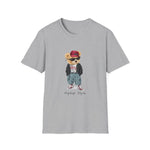 Custom T-Shirt - Bearly Hip: Unisex Softstyle Tee by Mynameispod