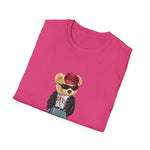 Custom T-Shirt - Bearly Hip: Unisex Softstyle Tee by Mynameispod