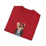 Custom T-Shirt - Bearly Hip: Unisex Softstyle Tee by Mynameispod