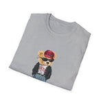 Custom T-Shirt - Bearly Hip: Unisex Softstyle Tee by Mynameispod