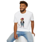 Custom T-Shirt - Bearly Hip: Unisex Softstyle Tee by Mynameispod