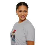 Custom T-Shirt - Bearly Hip: Unisex Softstyle Tee by Mynameispod