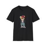 Custom T-Shirt - Bearly Hip: Unisex Softstyle Tee by Mynameispod