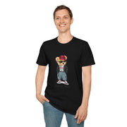 Custom T-Shirt - Bearly Hip: Unisex Softstyle Tee by Mynameispod