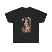 Bohemian Goddess Unisex Tee with vibrant artistic print, perfect for casual wear or gifts. Custom t-shirt from My Name Is POD.