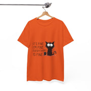 Custom T-Shirt - Catty Cool Tee - Everything's Fine by Mynameispod