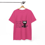 Custom T-Shirt - Catty Cool Tee - Everything's Fine by Mynameispod