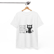 Custom T-Shirt - Catty Cool Tee - Everything's Fine by Mynameispod