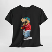 Custom T-Shirt - Chill Bear Hip - Hop Cotton Tee by Mynameispod