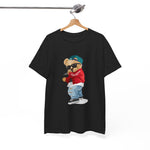 Custom T-Shirt - Chill Bear Hip - Hop Cotton Tee by Mynameispod