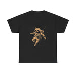 Custom T-Shirt - Cosmic Raccoon Tee: Quirky Cotton for All Occasions by Mynameispod