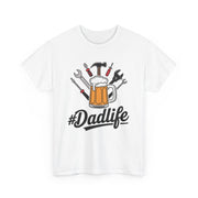 Custom T-Shirt - Dad Life Heavy Cotton Tee, Funny Dad Shirt, Gift for Father's Day, Unisex Tee, Casual Wear, Dad Joke Shirt by Mynameispod