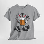 Custom T-Shirt - Dad Life Heavy Cotton Tee, Funny Dad Shirt, Gift for Father's Day, Unisex Tee, Casual Wear, Dad Joke Shirt by Mynameispod