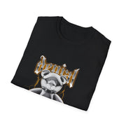 Custom T-Shirt - Denial Teddy Unisex Softstyle Tee - Trendy Casual Wear by Mynameispod