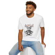 Custom T-Shirt - Denial Teddy Unisex Softstyle Tee - Trendy Casual Wear by Mynameispod