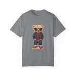 Custom T-Shirt - Denim Bear Graphic Tee - Unisex Garment - Dyed T-Shirt by Mynameispod