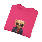 Custom T-Shirt - Denim Bear Graphic Tee - Unisex Garment - Dyed T-Shirt by Mynameispod