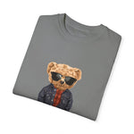 Custom T-Shirt - Denim Bear Graphic Tee - Unisex Garment - Dyed T-Shirt by Mynameispod