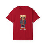 Custom T-Shirt - Denim Bear Graphic Tee - Unisex Garment - Dyed T-Shirt by Mynameispod