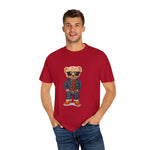 Custom T-Shirt - Denim Bear Graphic Tee - Unisex Garment - Dyed T-Shirt by Mynameispod