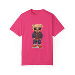 Custom T-Shirt - Denim Bear Graphic Tee - Unisex Garment - Dyed T-Shirt by Mynameispod