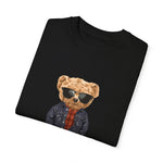 Custom T-Shirt - Denim Bear Graphic Tee - Unisex Garment - Dyed T-Shirt by Mynameispod