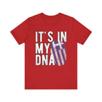 Custom T-Shirt - DNA Vibe Unisex Tee - Short Sleeve Jersey Shirt by Mynameispod