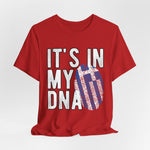 Custom T-Shirt - DNA Vibe Unisex Tee - Short Sleeve Jersey Shirt by Mynameispod