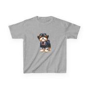 Custom Kids clothes - Doggie Dapper Kids Tee - Perfect for Pup Lovers! by Mynameispod
