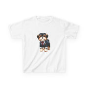 Custom Kids clothes - Doggie Dapper Kids Tee - Perfect for Pup Lovers! by Mynameispod