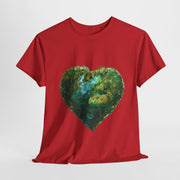 Custom T-Shirt - Eco - Love Heart: Sustainable Design for a Greener Tomorrow by Mynameispod