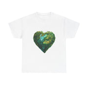 Custom T-Shirt - Eco - Love Heart: Sustainable Design for a Greener Tomorrow by Mynameispod
