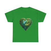Custom T-Shirt - Eco - Love Heart: Sustainable Design for a Greener Tomorrow by Mynameispod