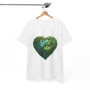 Custom T-Shirt - Eco - Love Heart: Sustainable Design for a Greener Tomorrow by Mynameispod