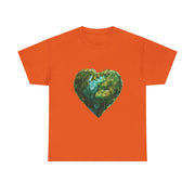 Custom T-Shirt - Eco - Love Heart: Sustainable Design for a Greener Tomorrow by Mynameispod