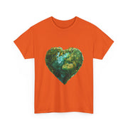 Custom T-Shirt - Eco - Love Heart: Sustainable Design for a Greener Tomorrow by Mynameispod