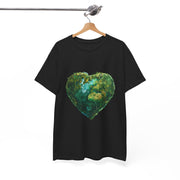 Custom T-Shirt - Eco - Love Heart: Sustainable Design for a Greener Tomorrow by Mynameispod