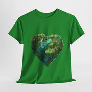 Custom T-Shirt - Eco - Love Heart: Sustainable Design for a Greener Tomorrow by Mynameispod