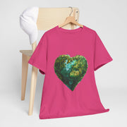 Custom T-Shirt - Eco - Love Heart: Sustainable Design for a Greener Tomorrow by Mynameispod