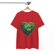 Custom T-Shirt - Eco - Love Heart: Sustainable Design for a Greener Tomorrow by Mynameispod