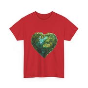 Custom T-Shirt - Eco - Love Heart: Sustainable Design for a Greener Tomorrow by Mynameispod