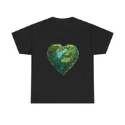Custom T-Shirt - Eco - Love Heart: Sustainable Design for a Greener Tomorrow by Mynameispod
