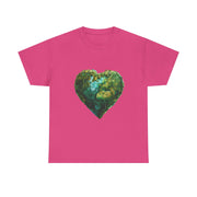 Custom T-Shirt - Eco - Love Heart: Sustainable Design for a Greener Tomorrow by Mynameispod
