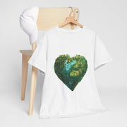 Custom T-Shirt - Eco - Love Heart: Sustainable Design for a Greener Tomorrow by Mynameispod