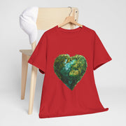 Custom T-Shirt - Eco - Love Heart: Sustainable Design for a Greener Tomorrow by Mynameispod