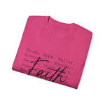 Custom T-Shirt - Faithful Threads Unisex Ultra Cotton Tee by Mynameispod
