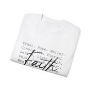 Custom T-Shirt - Faithful Threads Unisex Ultra Cotton Tee by Mynameispod